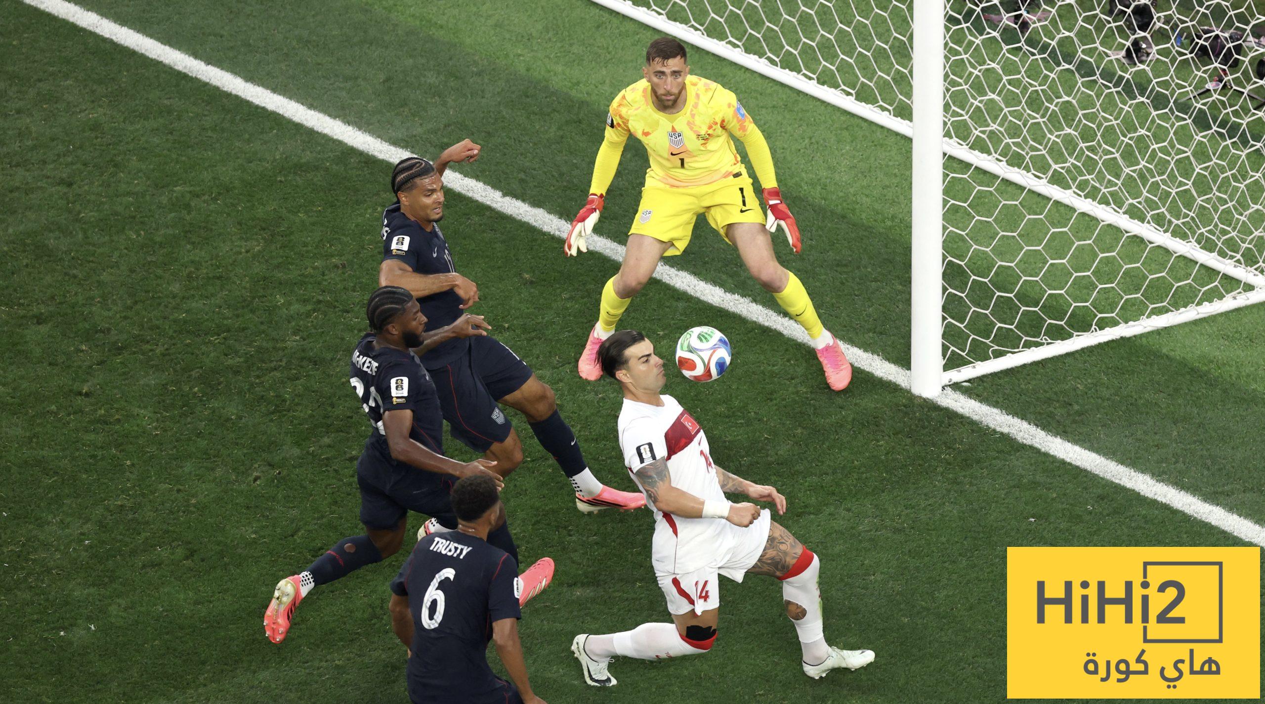 الصالح سبورت : منتخب أمريكا يسجل هدف التعادل في شباك تركيا