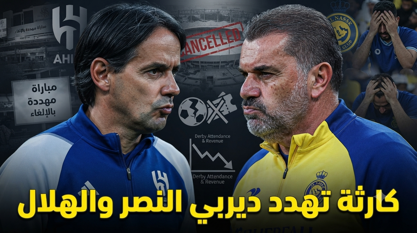 ديربي الهلال والنصر مهدد بفشل جماهيري كبير