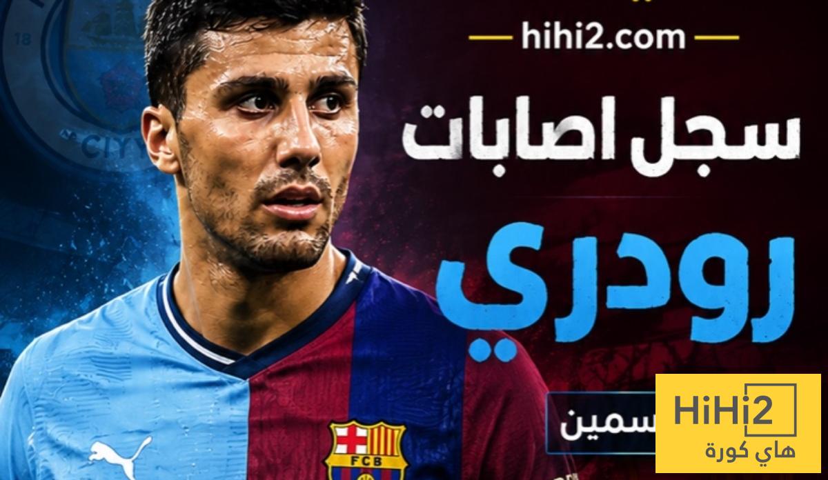 صوره “ شاهد سجل رودري مع الإصابات ” هل برشلونة تورط في الصفقة ؟
