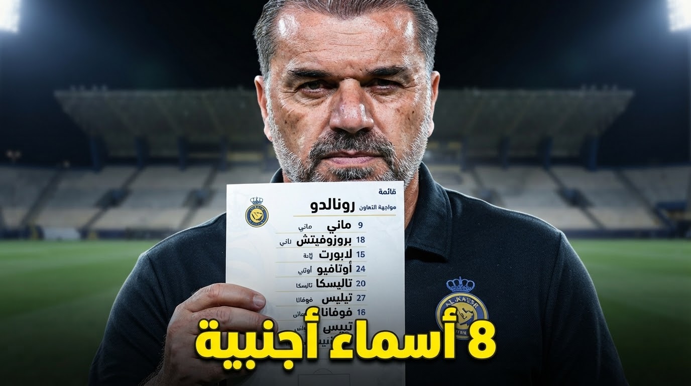قائمة أجانب النصر لمواجهة التعاون في دوري روشن