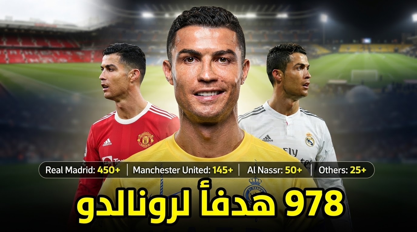 مع أي نادٍ سجل رونالدو أكبر عدد من أهدافه ؟