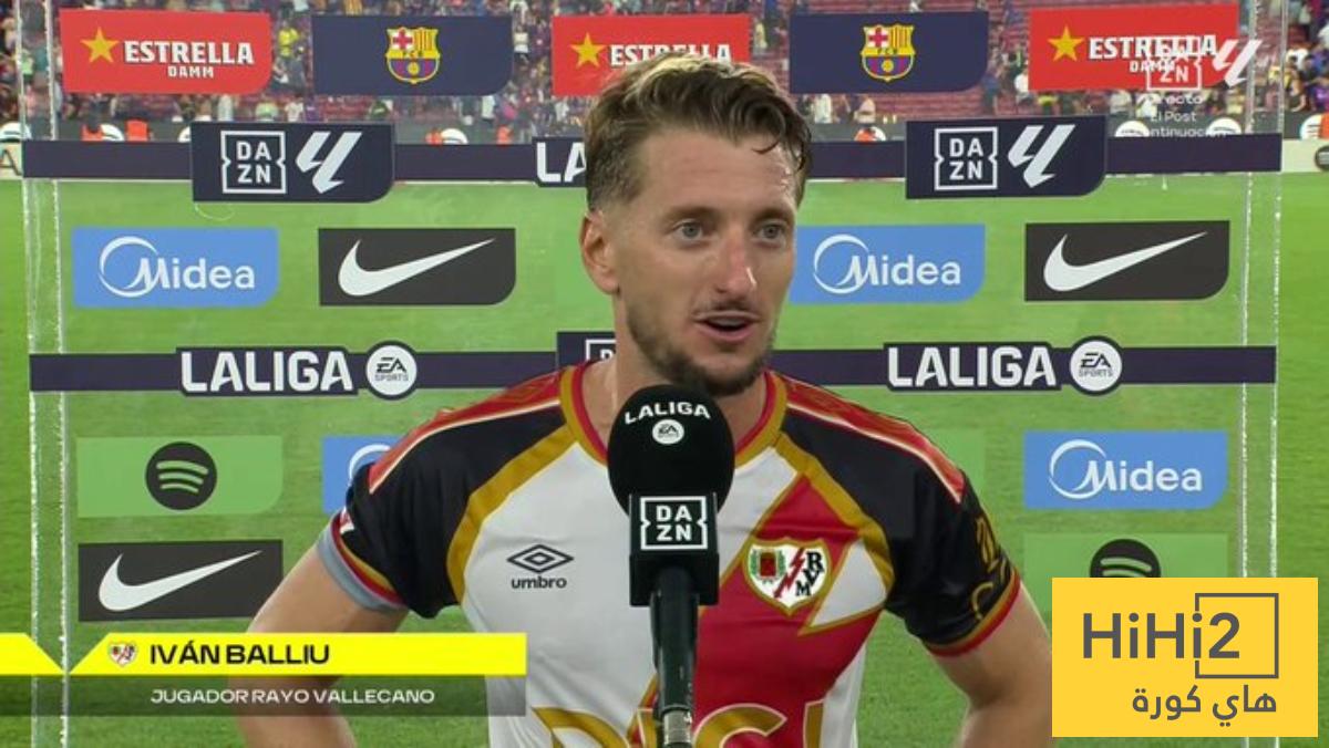 لاعب رايو فاليكانو يعترف بأفضلية برشلونة عليهم