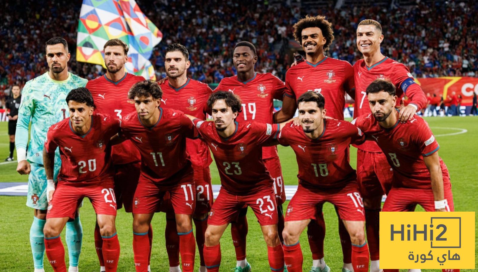 عاجل : تشكيلة البرتغال الرسمية امام النرويج.. موقف برناردو سيلفا
